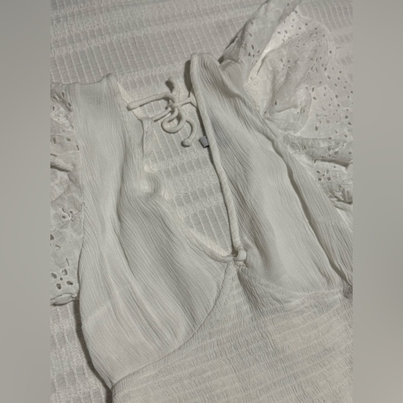 Express White Textured top - Picture 4 of 6